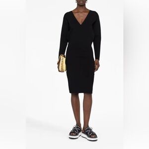 Elegant Black Dress v neck